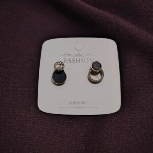 Elegant Geometric Circle Stud Earrings