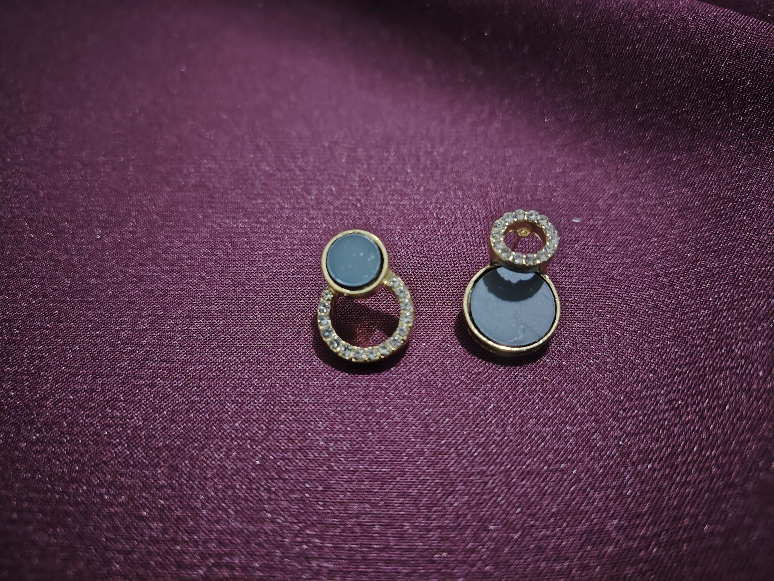 Elegant Geometric Circle Stud Earrings