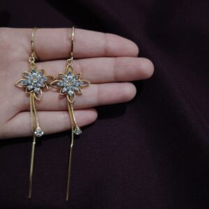 Snowflake Flower Stud Earring