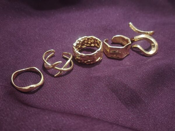 Stackable Ring Set 5 pieces - Image 2