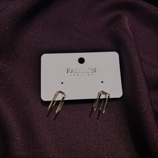 Elegant geometric earrings - Image 3