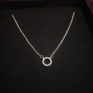 Minimalist Single Loop Golden Necklace