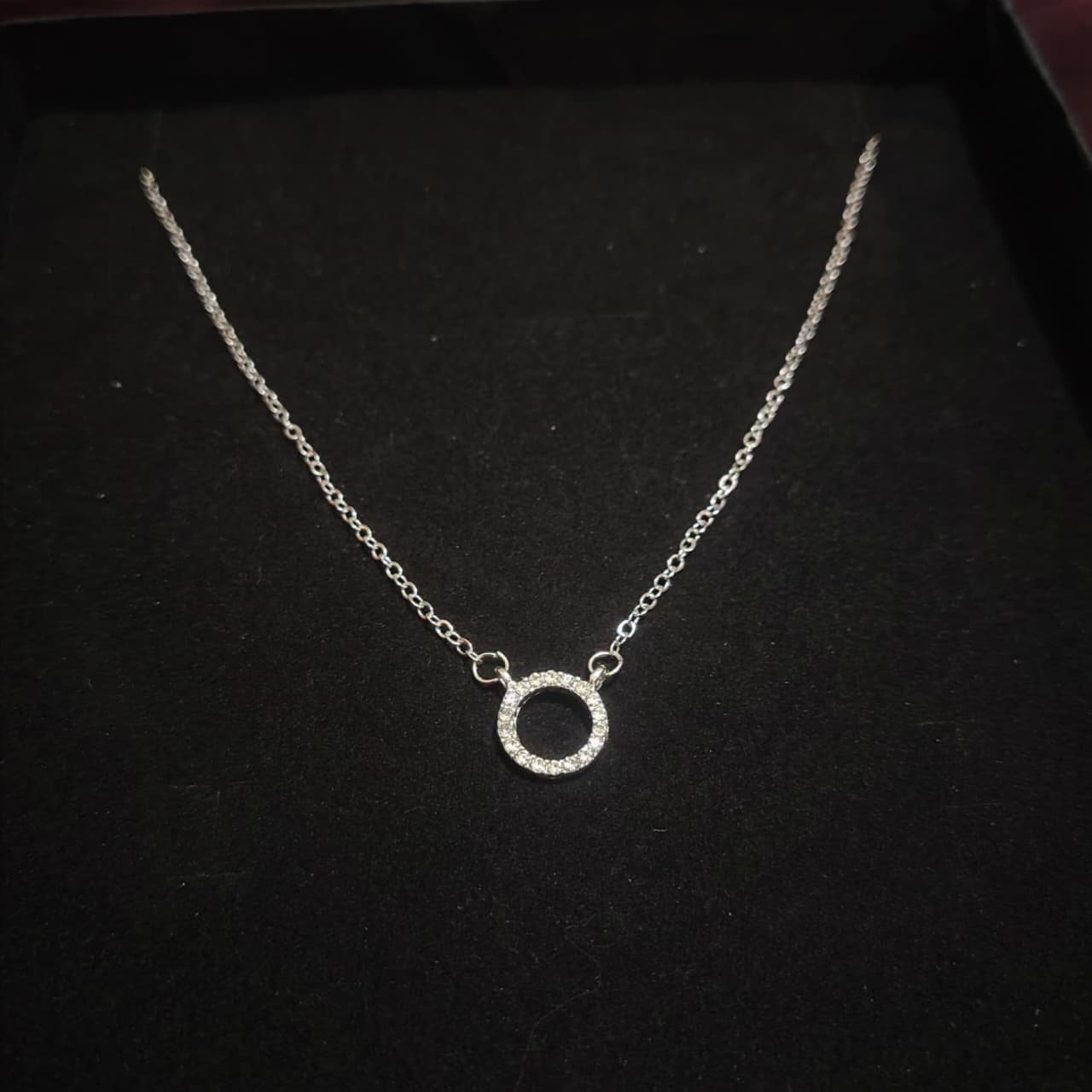 Minimalist Single Loop Golden Necklace