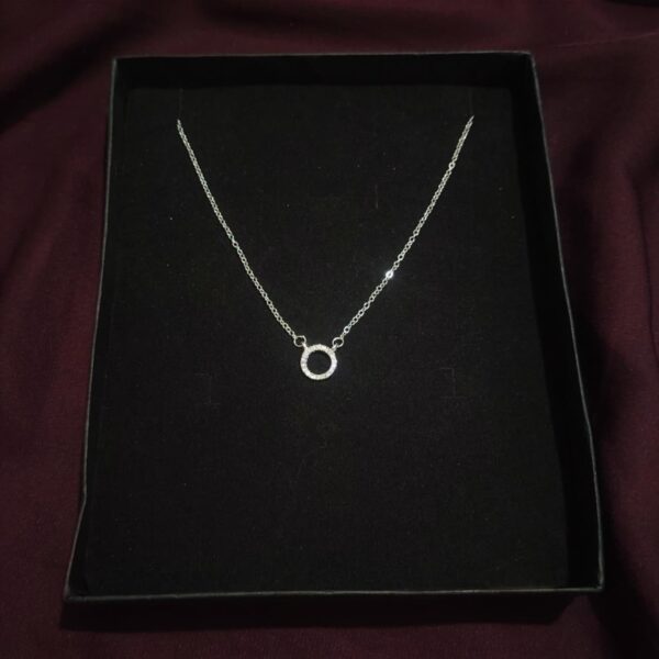 Minimalist Single Loop Golden Necklace - Image 3