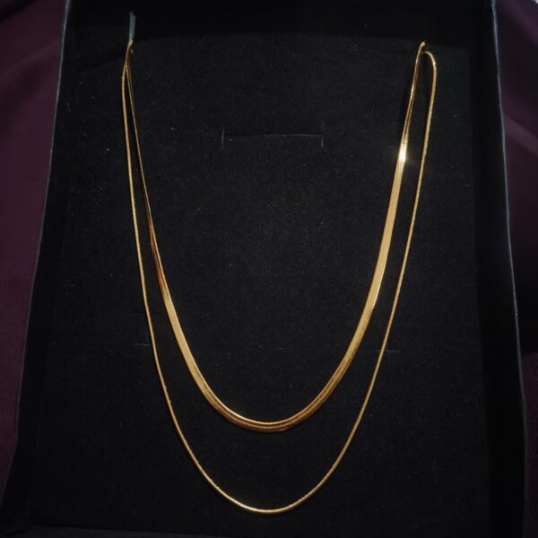 Double Layered Golden Necklace - Image 4